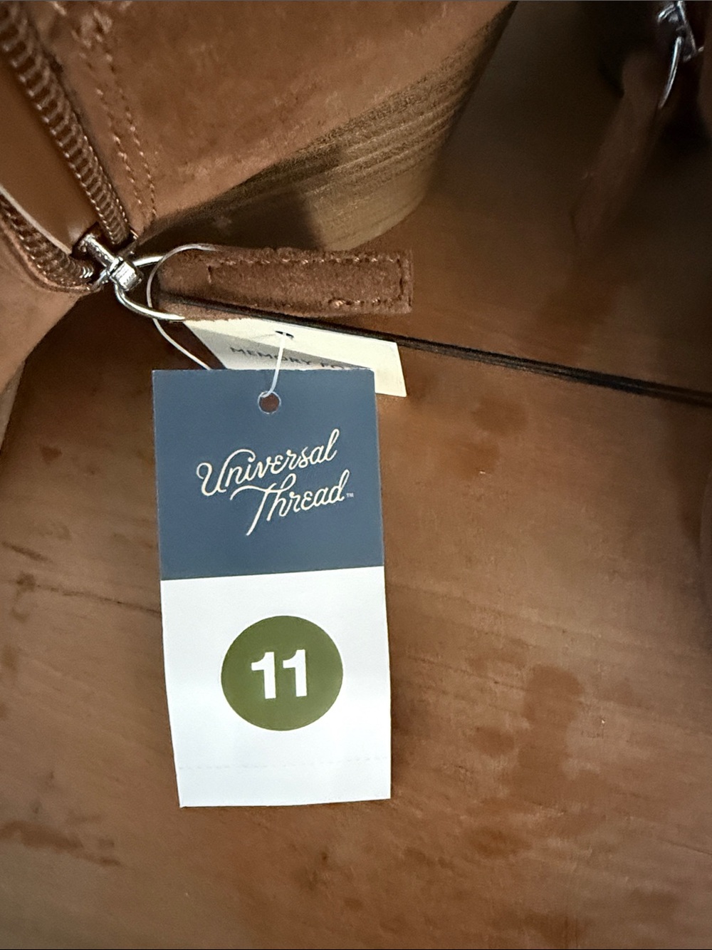 Universal Thread Tan (11) Suede Ankle Boots - Picture 2 of 5